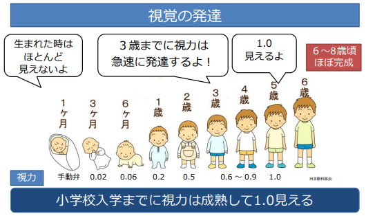 公益社団法人 日本眼科医会 STOP!弱視見逃し スライドより